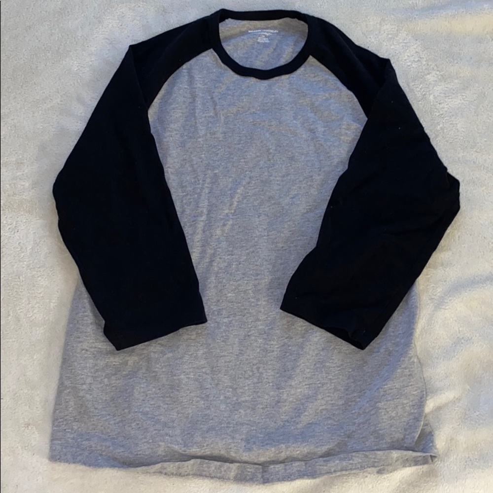 Men’s Baseball Tee Black/Grey